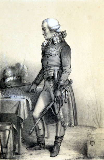 Portret van Charles François du Périer genaamd Dumouriez (1739-1823), Franse generaal. - in 