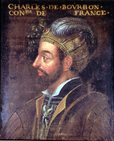Portret van Karel III (1490-1527) Hertog van Bourbon, 1617-38 door French School