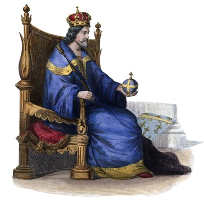 Portret van Karel I van Napels (Karel van Anjou) (1227-1285), koning van Sicilië door French School