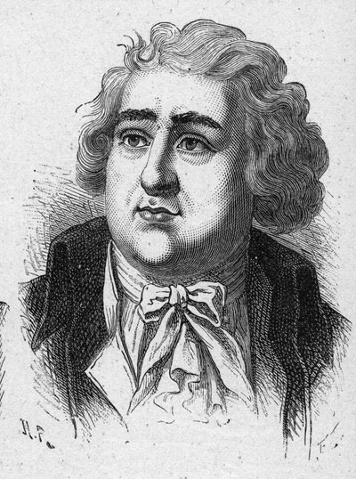 Portret van Charles James Fox (1749-1806) Brits staatsman. Gravure uit 1889. Privécollectie. door French School