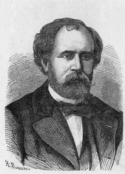 Portret van Charles Laurent - uit "Album van Wetenschap; beroemde wetenschappers; Grote ontdekkingen" 1896 door French School