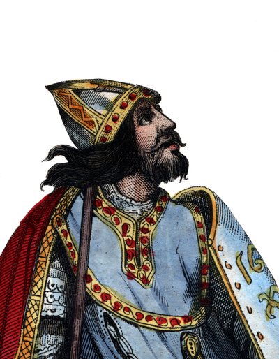 Portret van Charles Martel door French School