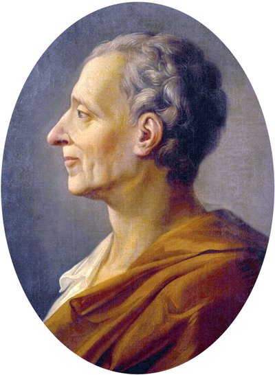 Portret van Charles de Montesquieu door French School