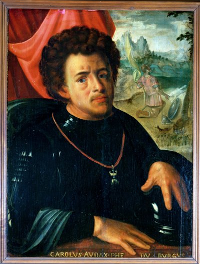Portret van Charles de Stoute, Hertog van Bourgondië (1433-77) door French School