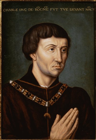 Portret van Karel de Stoute door French School