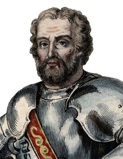 Portret van Chevalier de Bayard (1476-1524), Franse soldaat door French School