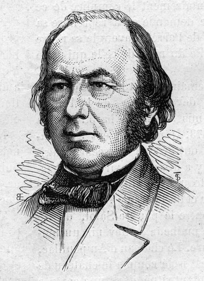 Portret van Claude Bernard (1813-1878), Franse medische fysioloog en academicus. Gravure in Le Monde Illustré nr. 883 van 14 maart 1874. door French School
