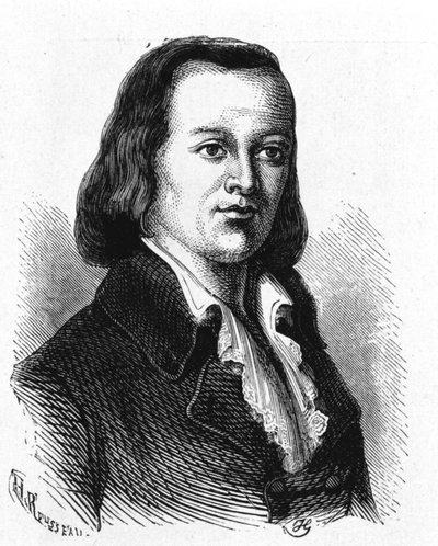 Portret van Claude Chappe (1765 - 1807), Franse ingenieur die de eerste luchttelegraaf maakte - in 
