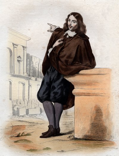 Portret van Claude Perrault (1613-1688), Franse architect, arts en anatoom. door French School