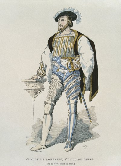 Portret van Claude de Lorraine (1496-1550) Hertog van Guise door French School