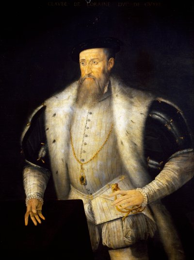 Portret van Claudio I van Lotharingen (Castello di Conde-sur-Moselle) door French School