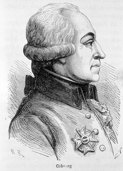 Portret van Cobourg, generaal van het Oostenrijkse leger - in 