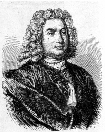 Portret van Daniel Bernouilli (Bernoulli) (1700 - 1782), Zwitserse wiskundige en natuurkundige - in 
