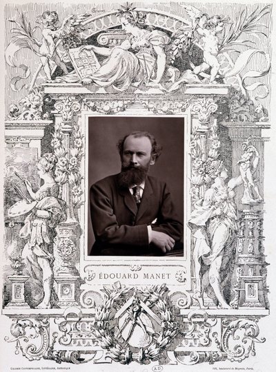 Portret van Edouard Manet door French School