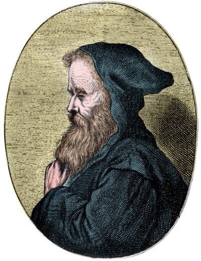 Portret van Empedocles (overleden 490 v.Chr.), Griekse filosoof door French School