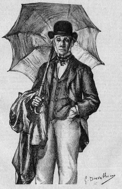 Portret van Ernest Legouve (1807-1903), Franse dichter, romanschrijver en toneelschrijver, lid van de Académie Française. Gravure in 