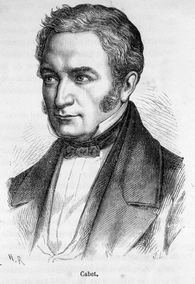 Portret van Étienne Cabet, Franse socialist door French School