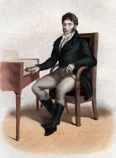 Portret van Etienne Nicolas Mehul (1763-1817), Franse componist door French School
