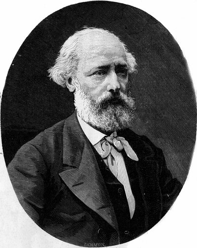 Portret van Eugene Viollet-le-Duc door French School