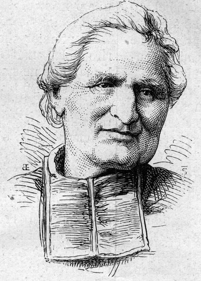 Portret van Felix Dupanloup (1802-1878), Franse geestelijke en academicus. Gravure in "Le Monde Illustré" n°883 van 14 maart 1874. door French School