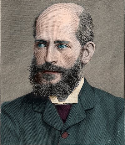 Portret van Ferdinand James Anselm Freiherr von Rothschild, Engelse kunstverzamelaar door French School