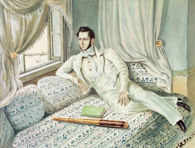 Portret van Ferdinand de Lesseps ten tijde van zijn vice-consulaat in Alexandrië, ca. 1832 door French School