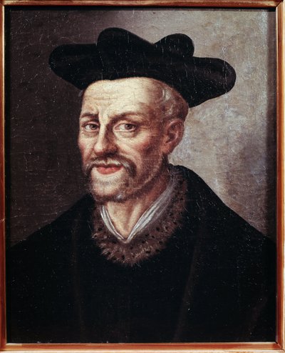 Portret van François Rabelais door French School
