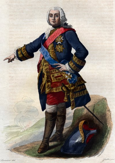 Portret van François de Chevert (1695-1769) door French School
