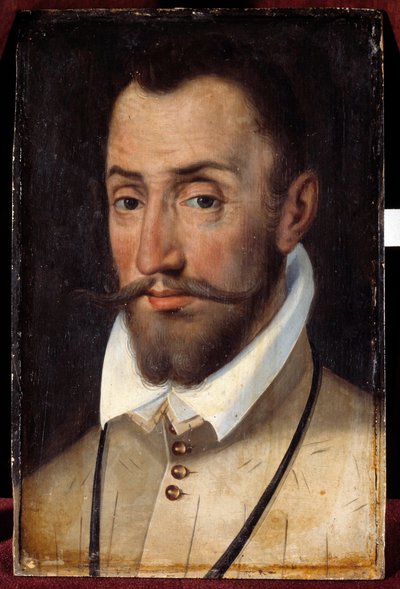 Portret van Francois de Coligny, Heer van Andelot, Kolonel-Generaal van de Infanterie (1521-1569). Schilderij van de Franse School door French School