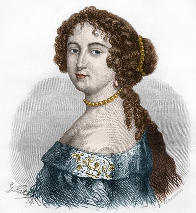 Portret van Françoise Athénaïs, Marquise de Montespan (1640-1707). Gravure uit 1879. door French School