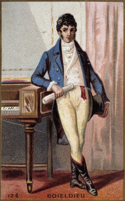 Portret van François Adrien Boieldieu (1775-1834), Franse componist. door French School