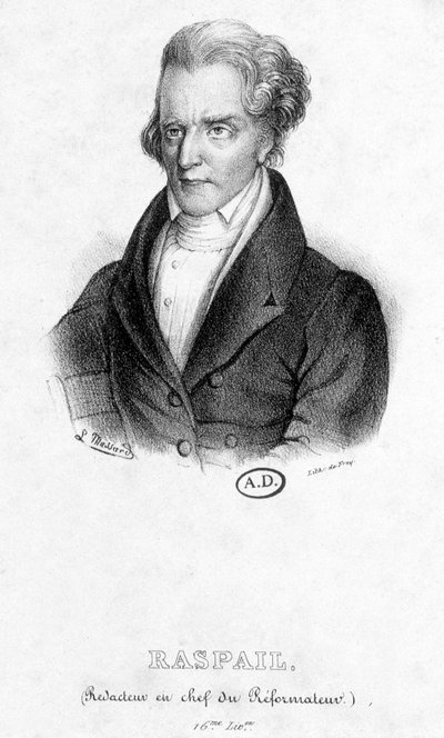 Portret van François Vincent Raspail (1794 - 1878): Hoofdredacteur van de Reformer door French School