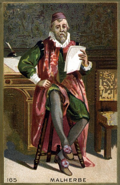 Portret van François de Malherbe (1555-1628). 19e eeuwse chromolithografie door French School