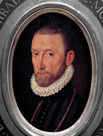 Portret van Gaspard de Coligny, Admiraal van Frankrijk (1519-1572) door French School
