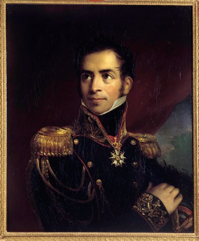 Portret van generaal baron Gourgaud (1783-1852) door French School