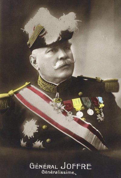 Portret van Generaal Joseph Joffre (1852 - 1931) door French School