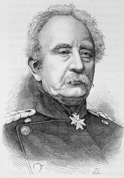 Portret van generaal Karl Friedrich Von Steinmetz, Pruisische veldmaarschalk (1796 - 1877) - in 