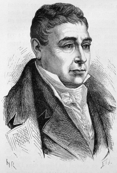 Portret van Generaal La Fayette (Lafayette) (1757 - 1834) - uit "L