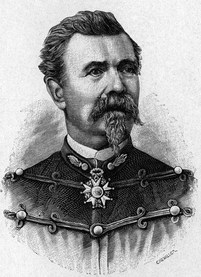Portret van Generaal de Reffye - in 
