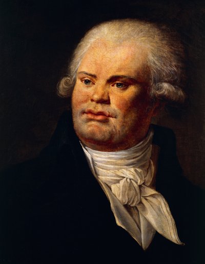 Portret van Georges Danton (1759-94) door French School