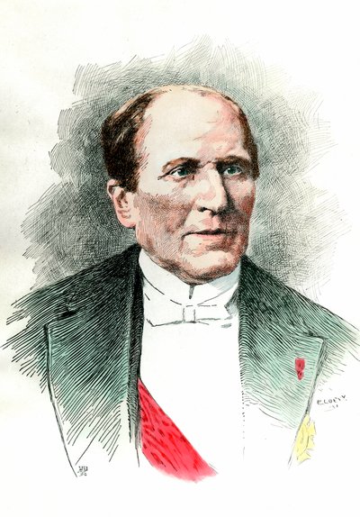 Portret van Georges Eugene Haussmann, baron Haussmann door French School
