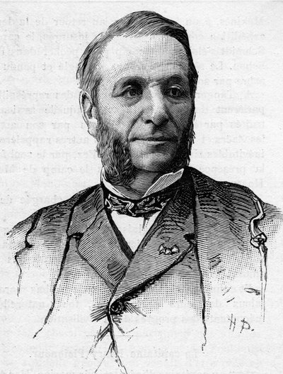 Portret van Georges Guiffrey (1827-1887), Senator van de Hautes Alpes tussen 1879-1887. door French School