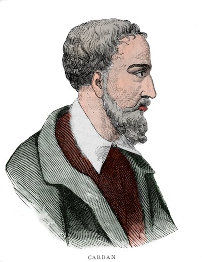Portret van Gerolamo Cardano door French School