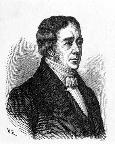 Portret van Hans Christian Ørsted door French School