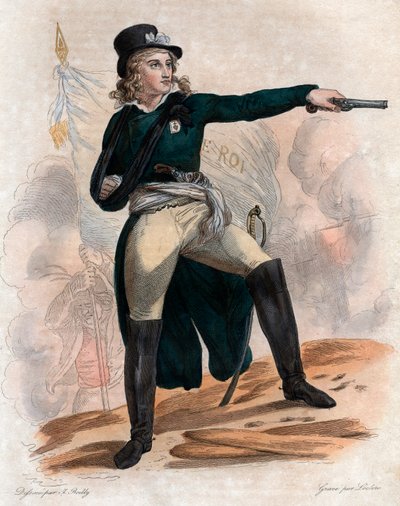 Portret van Henri du Vergier, Graaf van La Rochejaquelein (1772-1794) door French School