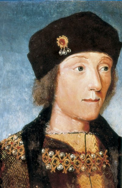 Portret van Hendrik VII koning van Engeland (1457-1509), Anonieme kunstenaar door French School