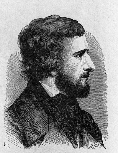 Portret van Hippolyte Fizeau (1819 - 1896) - uit "Album van Wetenschap; beroemde geleerden; Grote ontdekkingen" 1896 door French School