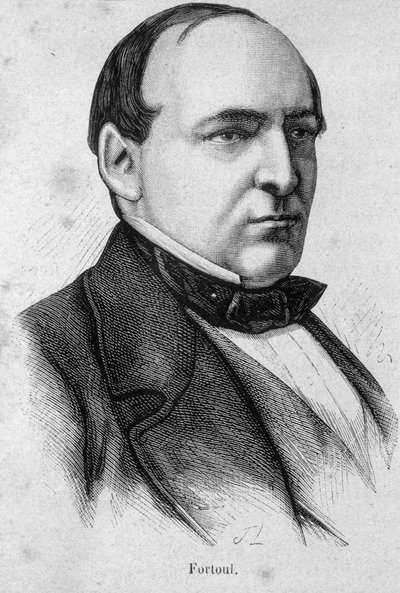 Portret van Hippolyte Fortoul, Franse schrijver en minister (1811-1856) - in L