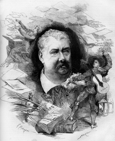 Portret van Hippolyte de Villemessant (1810-1879), Franse journalist, oprichter van de 