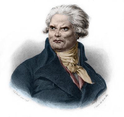 Portret van Honore Gabriel Riqueti, Graaf van Mirabeau (1749-1791), Franse politicus en revolutionair. in 